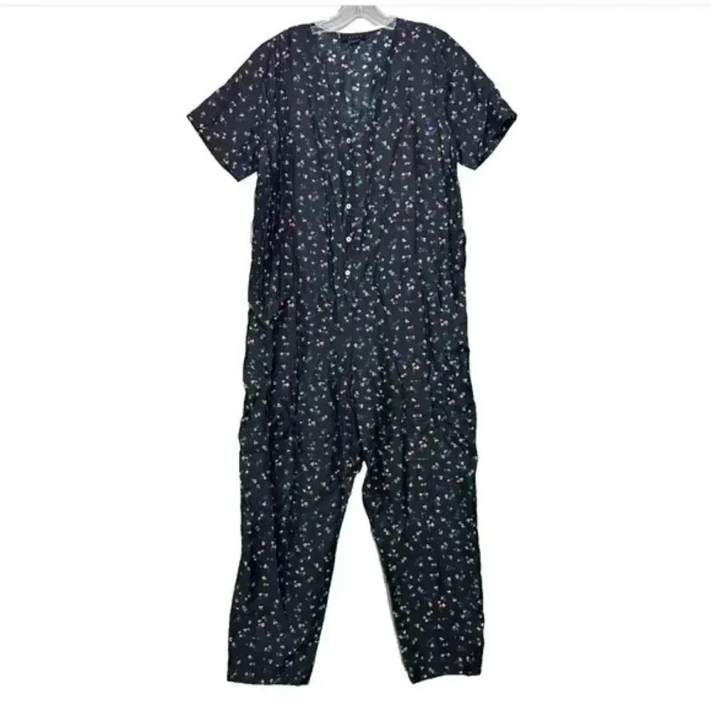 HATCH mama floral jumpsuit Silk Rayon Size 1 (S/M) Maternity Jumper One …
